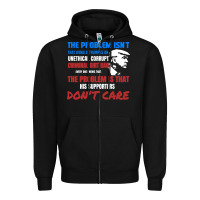 Black criminal dirtbag anti trump Zipper Hoodie - baoMotion