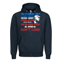 Navy criminal dirtbag anti trump Zipper Hoodie - baoMotion