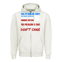 Oatmeal Heather criminal dirtbag anti trump Zipper Hoodie - baoMotion