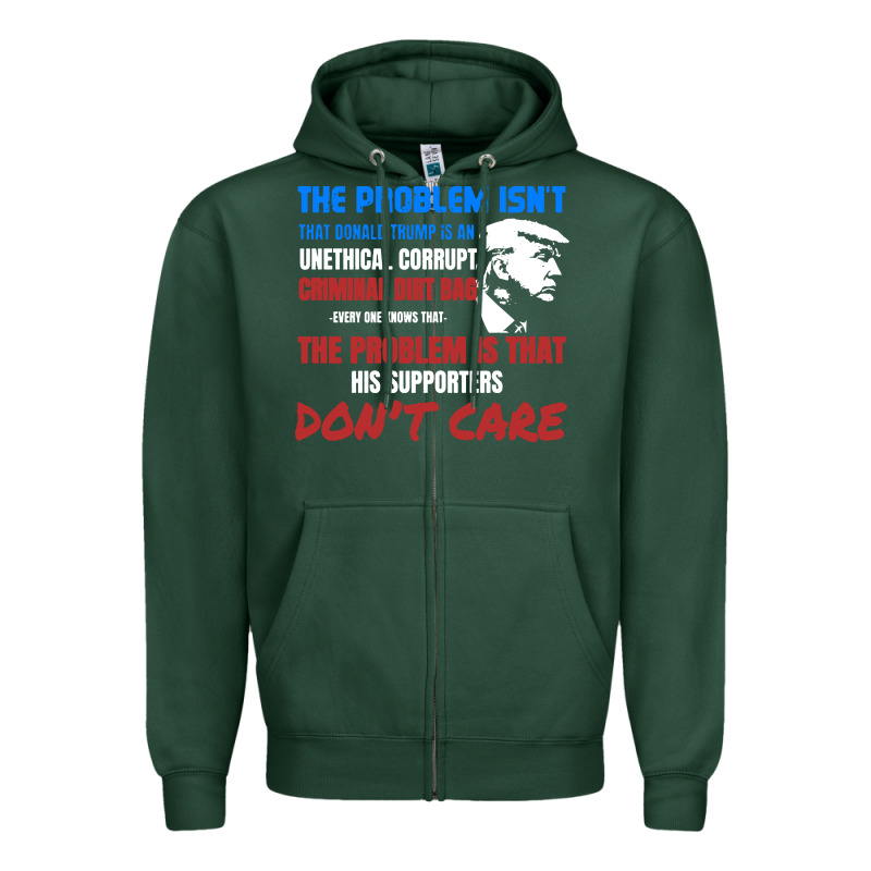 Criminal Dirtbag Anti Trump Zipper Hoodie by baoMotion | Teevron