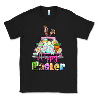 Black Bunny Happy Easter truck Classic Tee - CowGirlArtShop