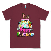 Burgundy Bunny Happy Easter truck Classic Tee - CowGirlArtShop