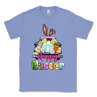 Colony Blue Bunny Happy Easter truck Classic Tee - CowGirlArtShop