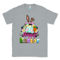 Heather Grey Bunny Happy Easter truck Classic Tee - CowGirlArtShop