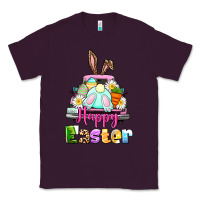 Plum Bunny Happy Easter truck Classic Tee - CowGirlArtShop