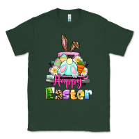 Sports Green Bunny Happy Easter truck Classic Tee - CowGirlArtShop