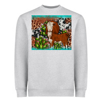 Heather Grey hereford cactus tumbler Heavyweight Sweatshirt - JahusDesignShop