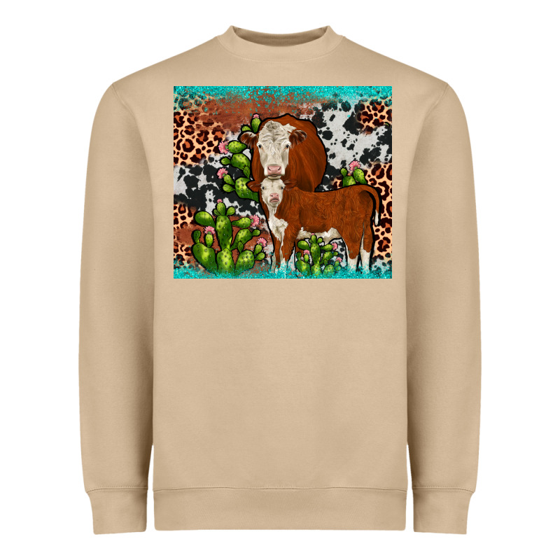 Hereford Cactus Tumbler Heavyweight Sweatshirt by JahusDesignShop | Teevron