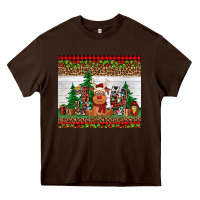 Chocolate Brown joy reindeer Heavy Core Tee - Jasminsmagicworld