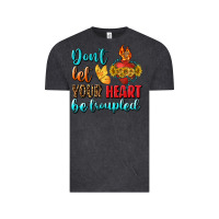 Vintage Black Don't Let Your Heart Be Troupled Vintage Tee - BundleAndBundleShop