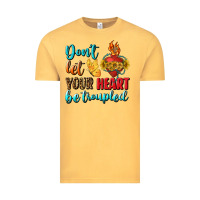 Vintage Mustard Don't Let Your Heart Be Troupled Vintage Tee - BundleAndBundleShop