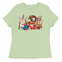 Matcha Baseball Coffee Cups Ladies Tee - FaDigitalArtStudio