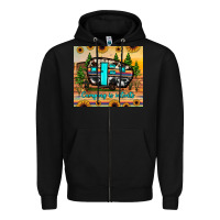 Black camping is intents Zipper Hoodie - JahusDesignShop