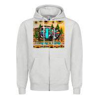 Dove Grey camping is intents Zipper Hoodie - JahusDesignShop