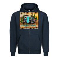 Navy camping is intents Zipper Hoodie - JahusDesignShop
