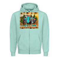 Seafoam camping is intents Zipper Hoodie - JahusDesignShop