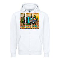 White camping is intents Zipper Hoodie - JahusDesignShop