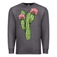 Charcoal Heather cactus 4 Premium Sweatshirt - JahusDesignShop