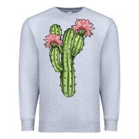 Heather Grey cactus 4 Premium Sweatshirt - JahusDesignShop