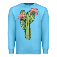 Ocean Blue cactus 4 Premium Sweatshirt - JahusDesignShop