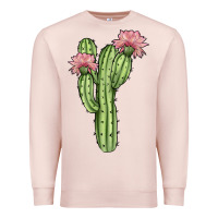 Pale Pink cactus 4 Premium Sweatshirt - JahusDesignShop