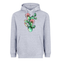Heather Grey cactus 5 Heavyweight Hoodie - JahusDesignShop