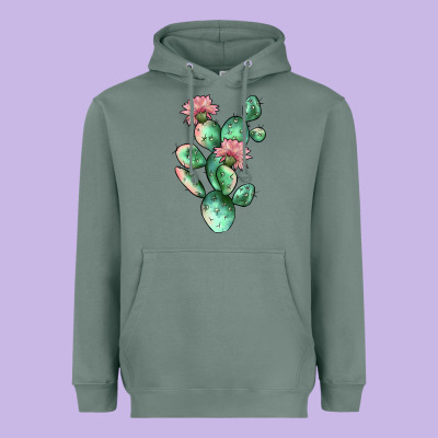 Cactus 5 Heavyweight Hoodie Designed By Jahusdesignshop