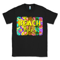 Black beach vibes summer brushstroke Classic Tee - Jasminsmagicworld