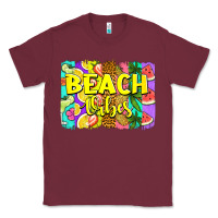 Burgundy beach vibes summer brushstroke Classic Tee - Jasminsmagicworld