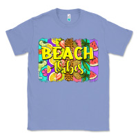 Colony Blue beach vibes summer brushstroke Classic Tee - Jasminsmagicworld