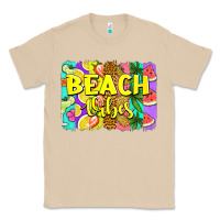 Mushroom beach vibes summer brushstroke Classic Tee - Jasminsmagicworld