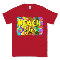 Red beach vibes summer brushstroke Classic Tee - Jasminsmagicworld