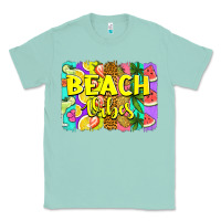 Seafoam beach vibes summer brushstroke Classic Tee - Jasminsmagicworld