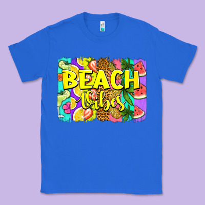 Beach Vibes Summer Brushstroke Classic Tee Designed By Jasminsmagicworld