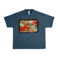 Midnight Navy christmas serape sunflower background Urban Heavy Tee - Jasminsmagicworld