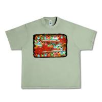 Oil Green christmas serape sunflower background Urban Heavy Tee - Jasminsmagicworld