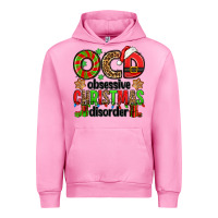 Fuchsia Pink ocd obsessive christmas disorder Urban Hoodie - Jasminsmagicworld