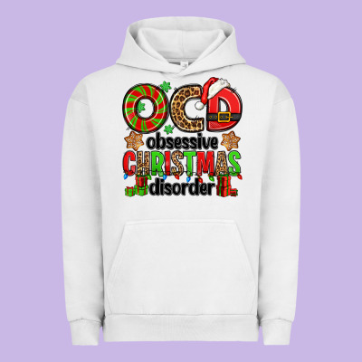 Ocd Obsessive Christmas Disorder Urban Hoodie Designed By Jasminsmagicworld