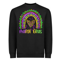 Black mardi gras rainbow Heavyweight Sweatshirt - JahusDesignShop