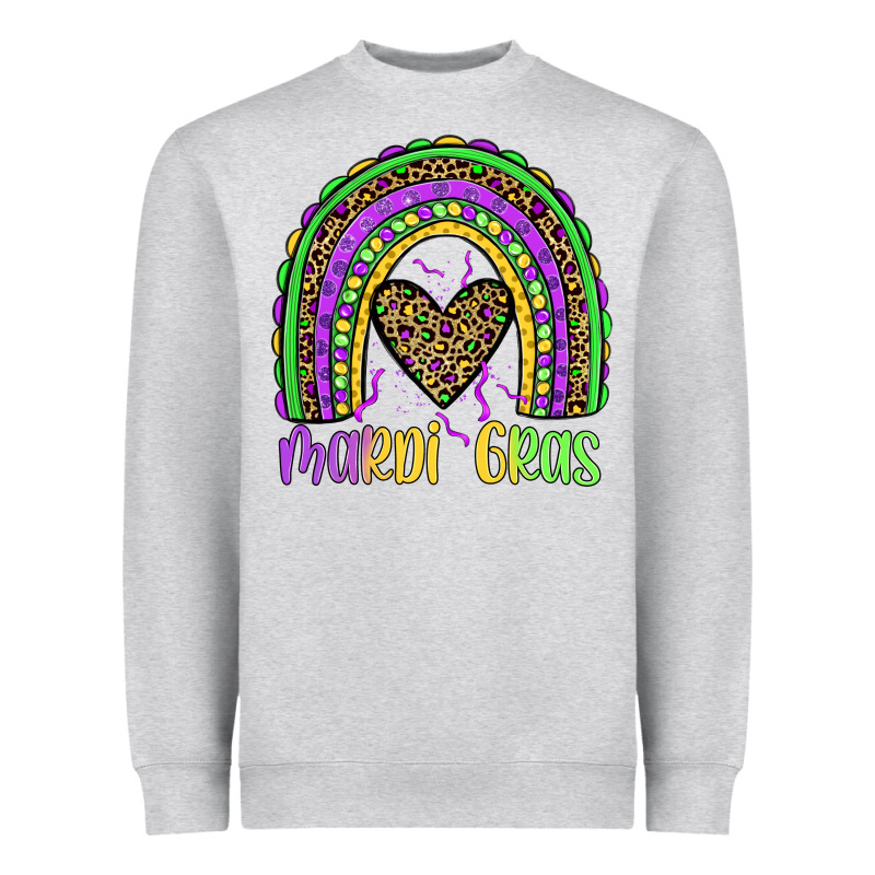 Mardi Gras Rainbow Heavyweight Sweatshirt by JahusDesignShop | Teevron