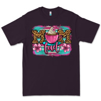 Plum mom fuel coffee cup Premium Tee - OliviaCreatesArt
