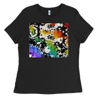 Black rainbow pride cowhide tumbler Ladies Tee - FaDigitalArtStudio