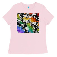 Bubblegum Pink rainbow pride cowhide tumbler Ladies Tee - FaDigitalArtStudio