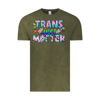 Vintage Olive Western LGBTQ+ Trans Lives Matter Vintage Tee - BundleAndBundleShop