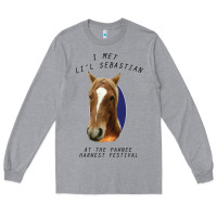 Heather Grey I met lil Sebastian Long Sleeve Tee - Bettercallsaul