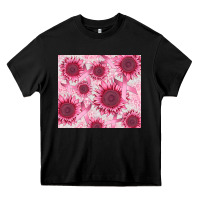 Black breast cancer sunflower Heavy Core Tee - CowGirlArtShop