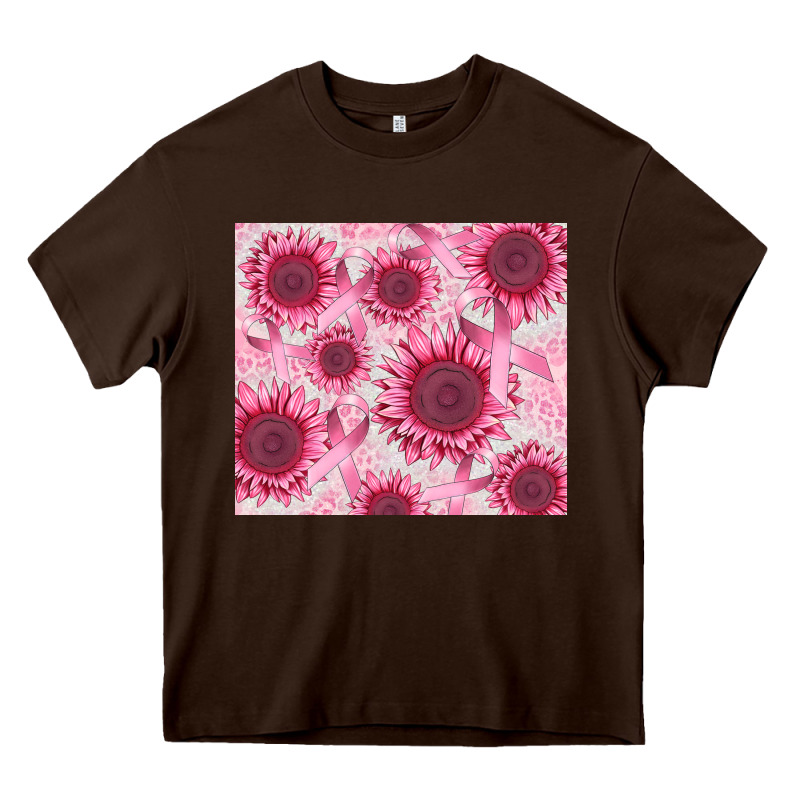 Breast Cancer Sunflower Heavy Core Tee by CowGirlArtShop | Teevron