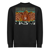 Black red angus leopard Heavyweight Sweatshirt - JahusDesignShop