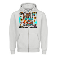 Dove Grey life is better by the campfire Zipper Hoodie - JahusDesignShop