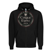 Black cinque terre italia gift for italian mediterranean travelers t shirt Zipper Hoodie - baoMotion